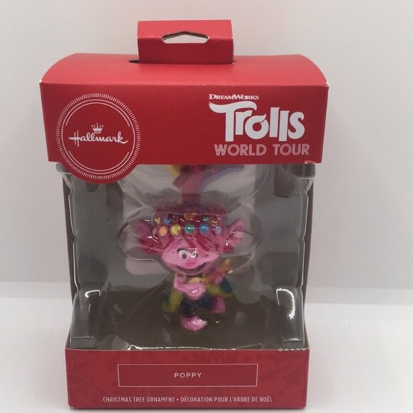 2020 Hallmark Dream Works Trolls World Tour Poppy Guitar Christmas Tree Ornament - Picture 8 of 10